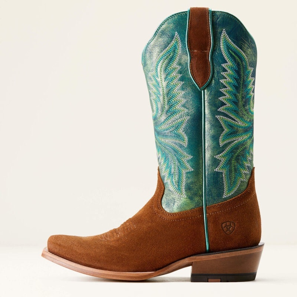 Ariat Futurity Flash K Toe Western Boots in Glazed Ginger Night Vision. Sz: 8 - Picture 2 of 14